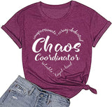 Damen Chaos Coordinator T-Shirt Lustiges Mama T-Shirt