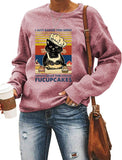Sweat-shirt à manches longues pour femmes, je viens de vous faire cuire certains, fermez les Fucupcakes, chemise chat