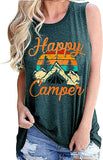 Débardeur Happy Camper pour femmes, t-shirt de Camping