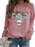 Sweat-shirt de vache mignon pour femmes, chemise d'amant de vache