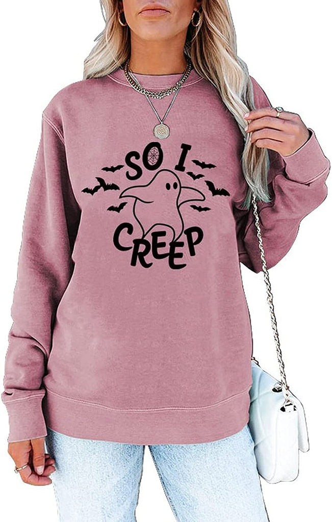 Sweat-shirt d'Halloween pour femme So I Creep Shirt Trick or Treat
