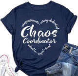 Damen Chaos Coordinator T-Shirt Lustiges Mama T-Shirt