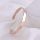 Bracelets à manchette ouverte pour femmes, bijoux de bras d'amitié en acier inoxydable, gravure personnalisée du nom et de la Date pour maman et fille, 6mm