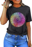 Women Mandala T-Shirt Bohemian Women T-Shirt