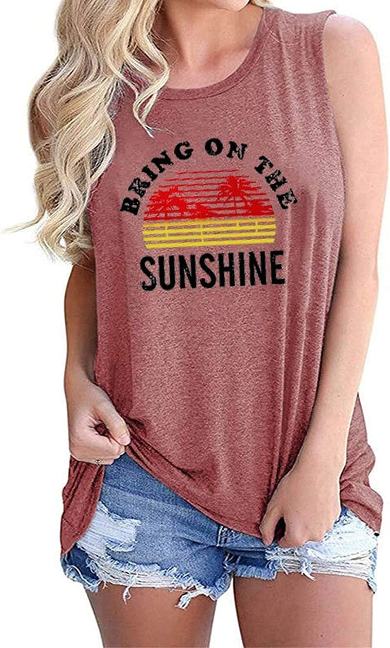 Débardeur Bring On The Sunshine pour femmes, chemise graphique Sunshine