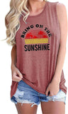 Débardeur Bring On The Sunshine pour femmes, chemise graphique Sunshine