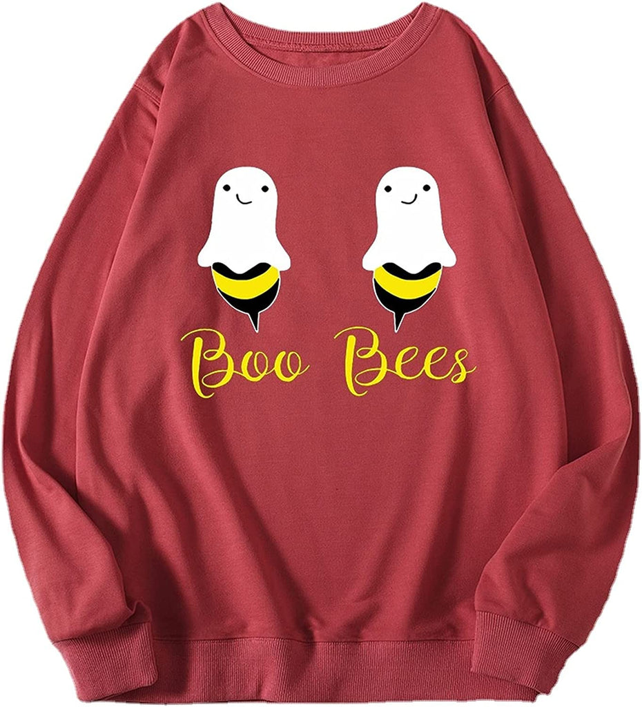 Femmes Boo Bees Chemise Drôle Halloween Fous Sweat