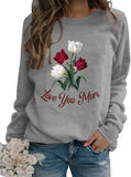 Mother's Day Sweatshirt Women Love You Mom Shirt