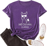 Women No Drama Llama T-Shirt