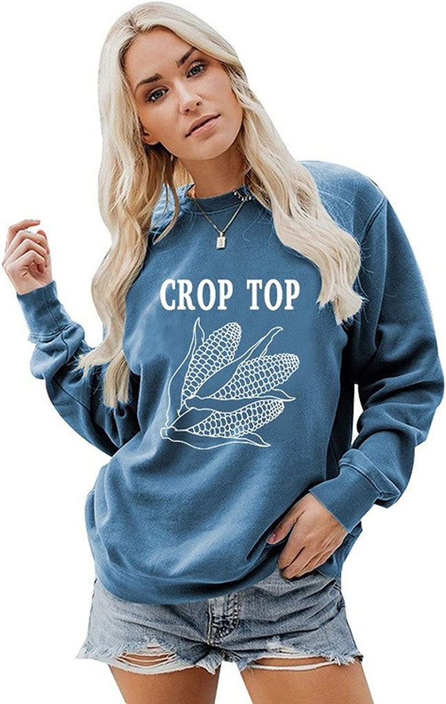 Farm Crop Corn Sweatshirt Long Sleeve Gift Shirt