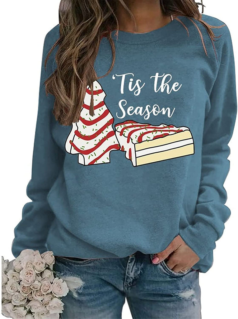 TitleTis The Season Sweat-shirt en forme d'arbre de Noël pour femme