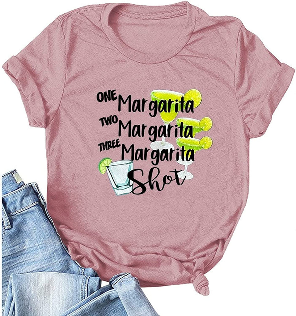 One Margarita Two Margarita Three Margarita Shot T-shirt pour femme