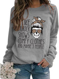 Women True Crime Sweatshirt I Like Murder Shows Comfy Clothes and Maybe Like 3 People Shirt