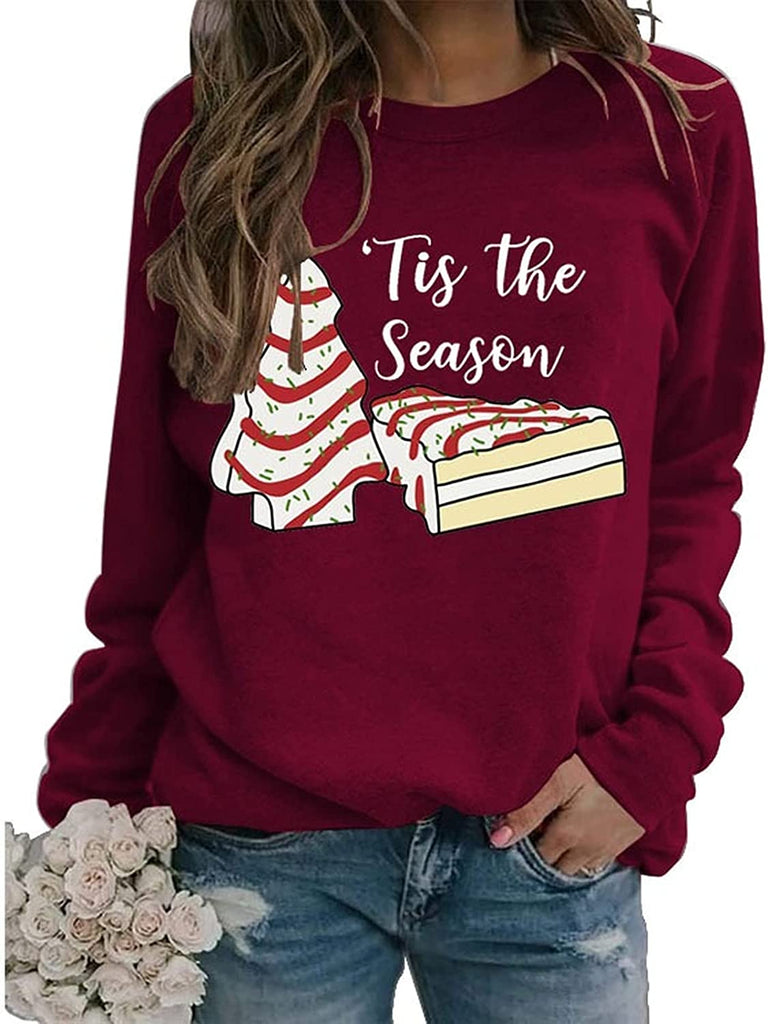 TitleTis The Season Sweat-shirt en forme d'arbre de Noël pour femme