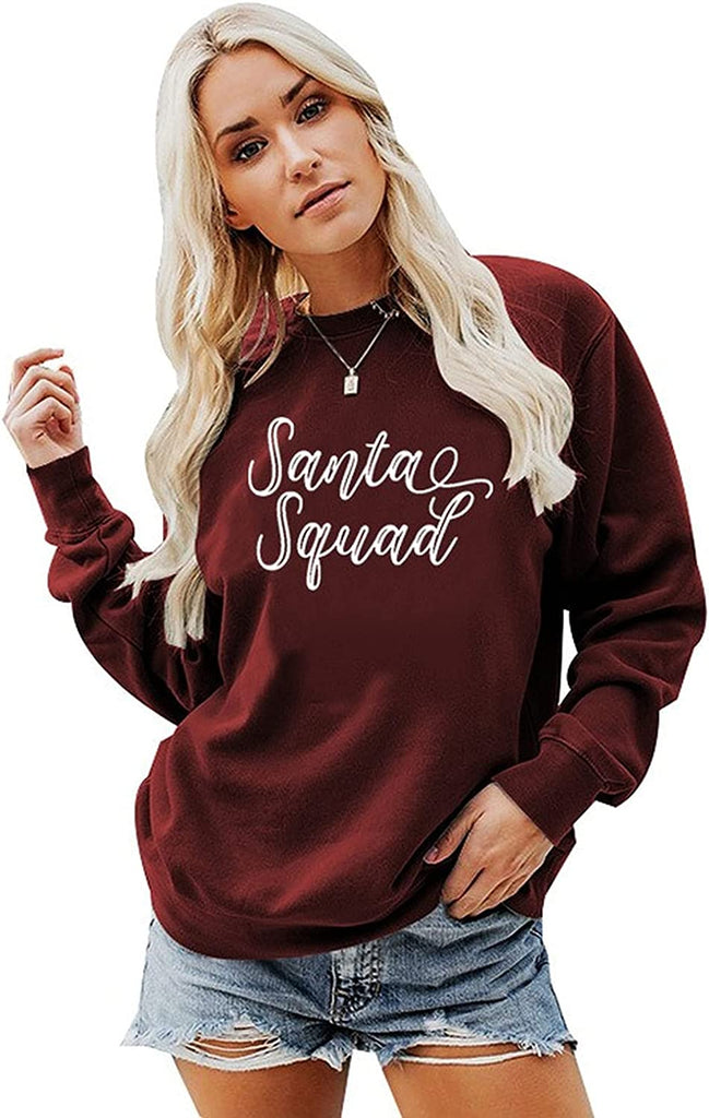 Sweat-shirt Santa Squad pour femmes, chemise drôle