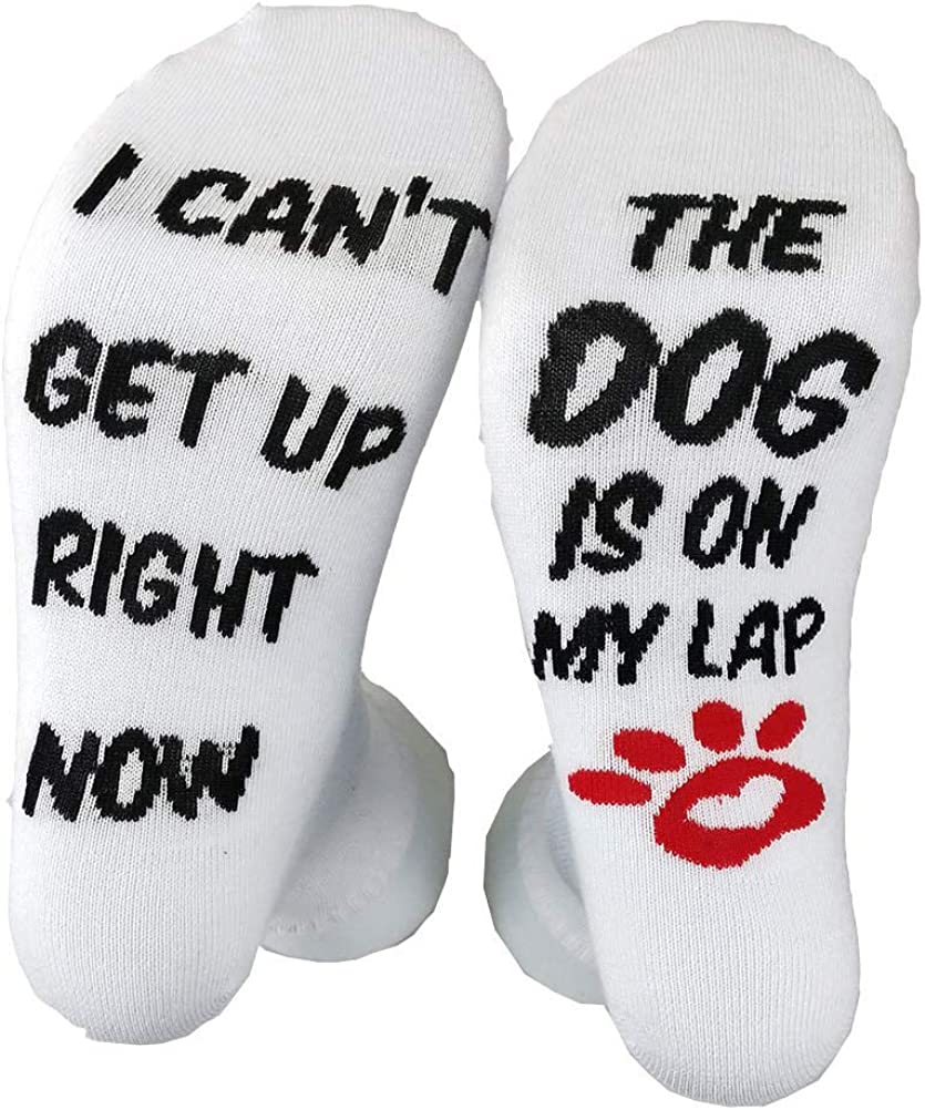 Unisex I CAN'T GET UP RIGHT NOW THE DOG/CAT IS ON MY LAP Socks