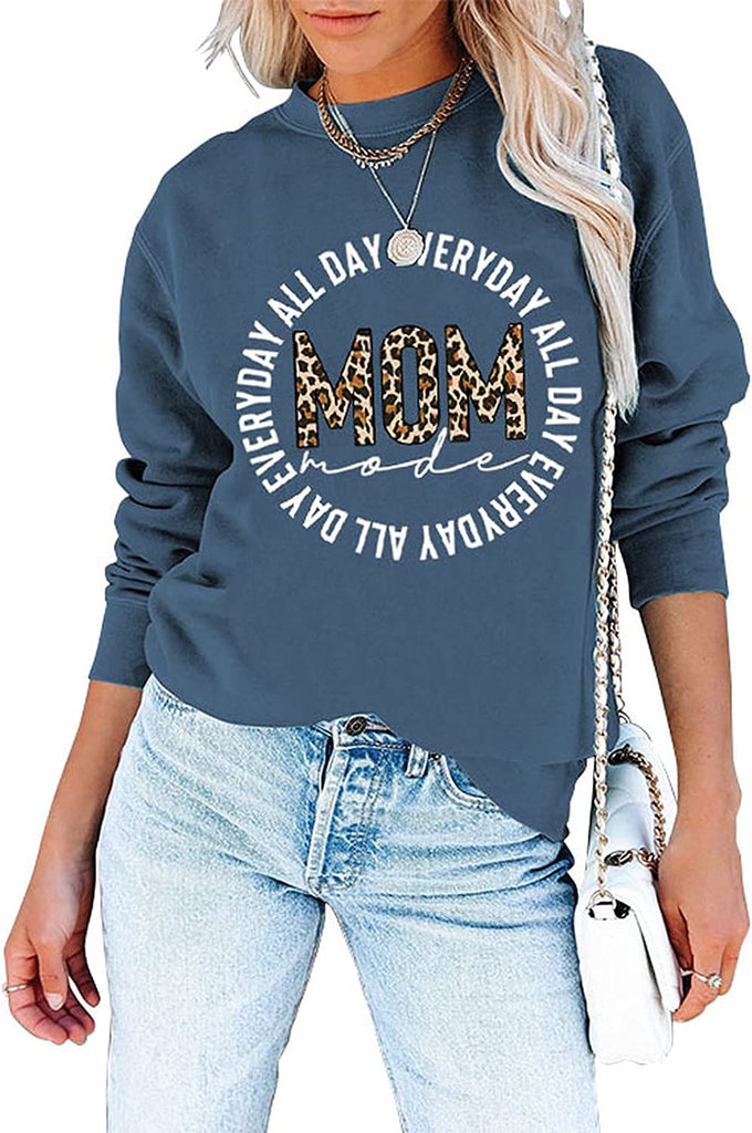 Chemise Mom Mode pour femme toute la journée, tous les jours, mode maman, sweat-shirt à manches longues