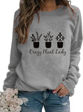Women Crazy Plant Lady Graphic T-Shirt