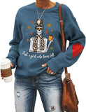 Sweat-shirt maman crâne pour femmes, juste une fille qui aime l'automne