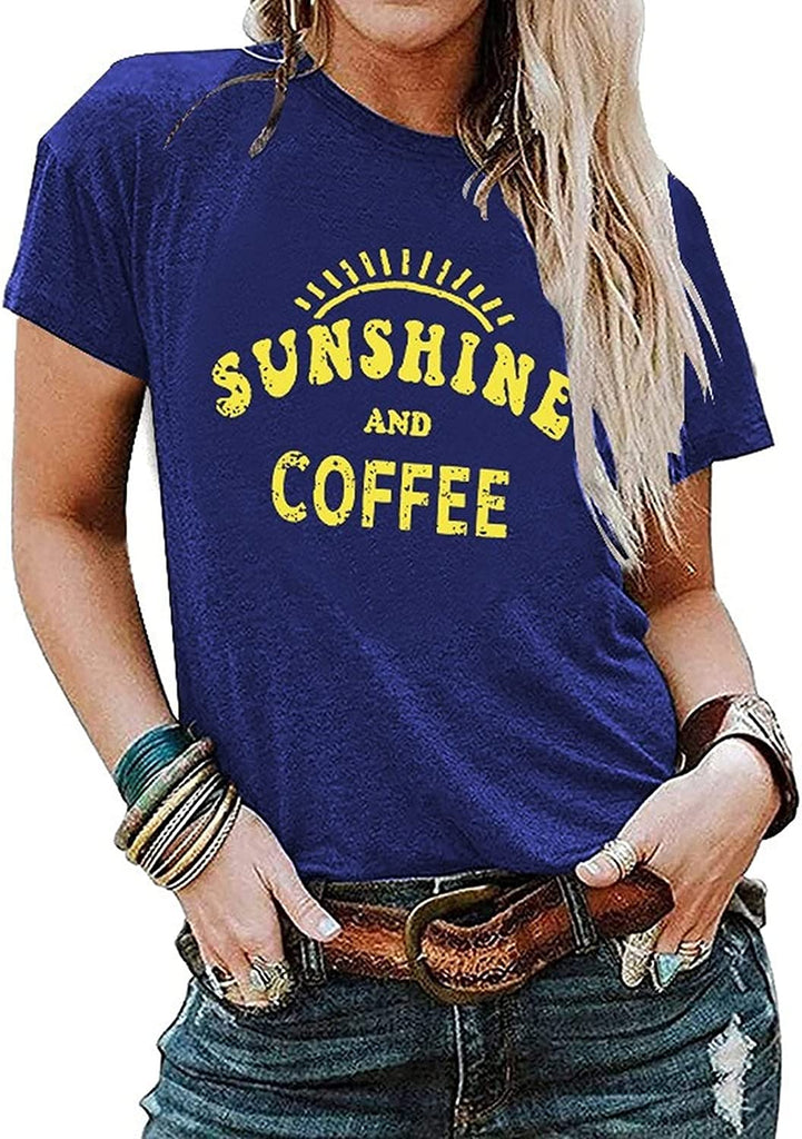 Chemise t-shirts soleil et café