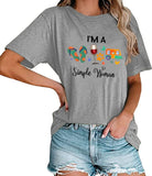 Women I'm A Simple Woman T-Shirt Campers Life Shirt
