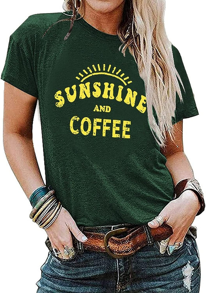 Chemise t-shirts soleil et café