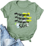 One Margarita Two Margarita Three Margarita Shot T-shirt pour femme