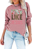 Faith Shirt For Women Love Like Jesus Graphic SweatShirt Long Sleeve Shirt