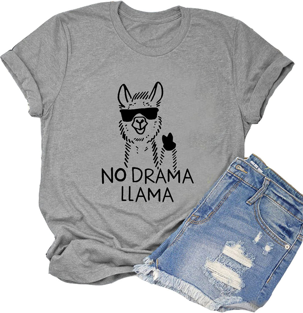 Women No Drama Llama T-Shirt