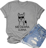 Women No Drama Llama T-Shirt