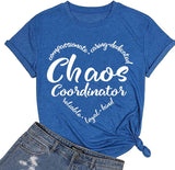 Damen Chaos Coordinator T-Shirt Lustiges Mama T-Shirt