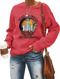 Dead Inside But Caffeinated Sunflower Women Long Sleeve Sweatshirt Skull Shirt for Women
