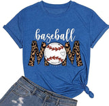 Baseball Mom T-Shirt Baseball Mom Shirt for Women Novelty Shirt
