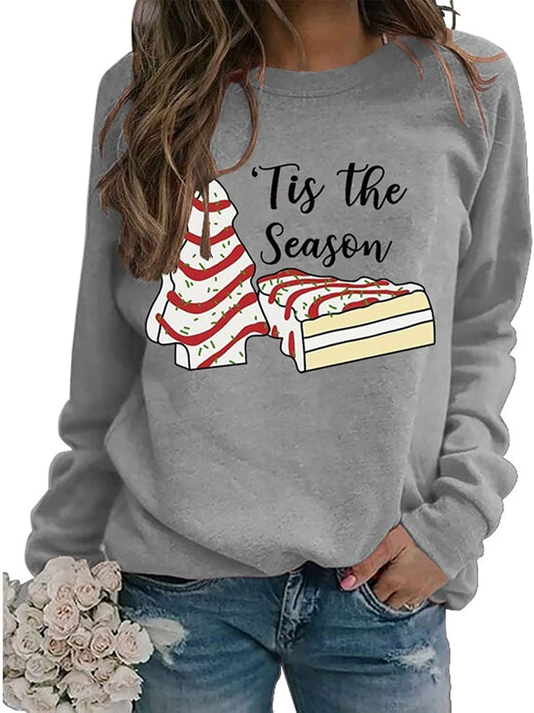 TitleTis The Season Sweat-shirt en forme d'arbre de Noël pour femme