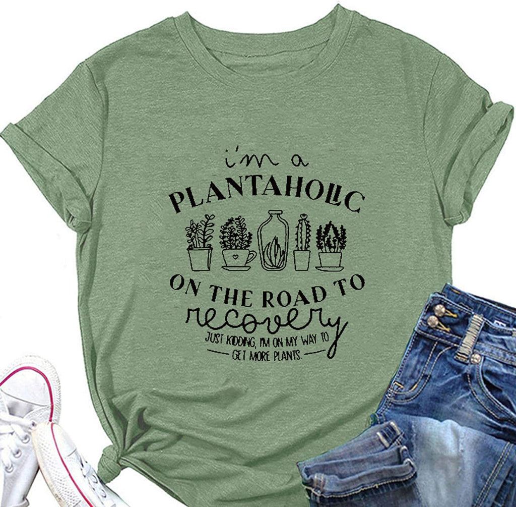 Plant Therapy Shirt I'm A Plantaholic on The Road to Recovery T-Shirt