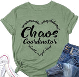 Damen Chaos Coordinator T-Shirt Lustiges Mama T-Shirt