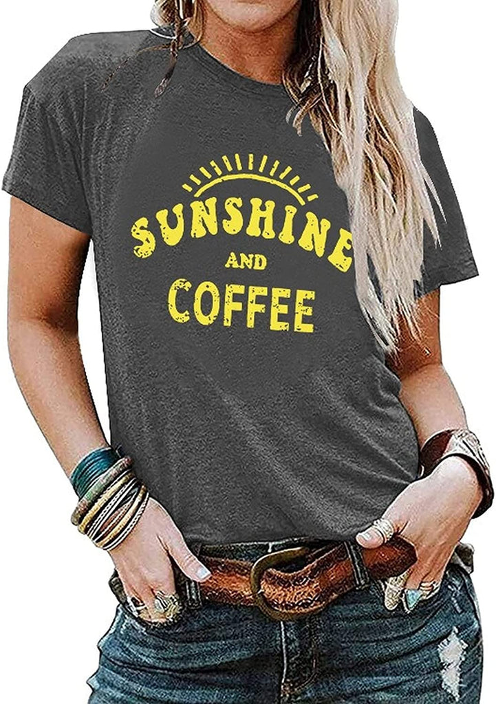 Chemise t-shirts soleil et café
