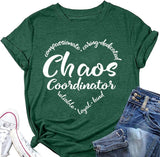 Damen Chaos Coordinator T-Shirt Lustiges Mama T-Shirt