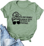 T-shirt Momlife pour femmes, je ne suis pas ivre, je distribue des collations et une chemise graphique