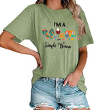 Women I'm A Simple Woman T-Shirt Campers Life Shirt
