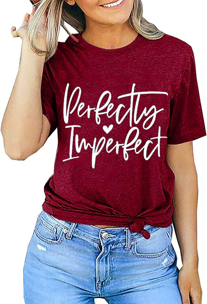 Sweat-shirt à manches longues pour femmes, chemise à manches longues, graphique imparfait, cœur d'amour parfait