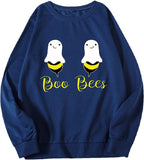 Femmes Boo Bees Chemise Drôle Halloween Fous Sweat