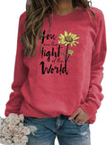 Sweat-shirt à manches longues pour femmes, vous êtes la lumière du monde, sweat-shirt tournesol