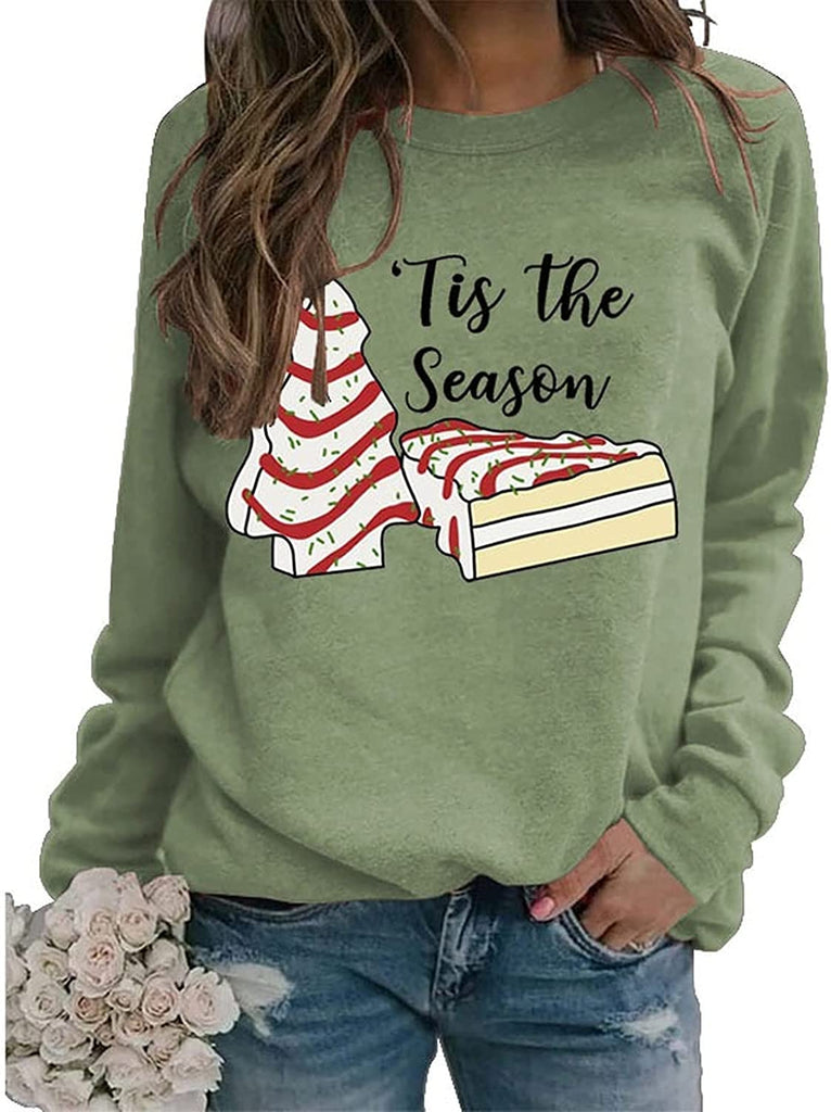TitleTis The Season Sweat-shirt en forme d'arbre de Noël pour femme