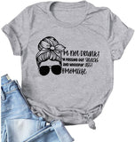 T-shirt Momlife pour femmes, je ne suis pas ivre, je distribue des collations et une chemise graphique