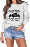 Women Camping Sweatshirt Camp Lovers Gift Long Sleeve Shirt