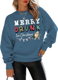 Merry Drunk I'm Christmas Sweatshirt Femme Chemise légère de Noël