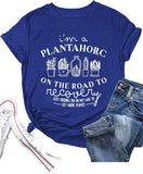 Plant Therapy Shirt I'm A Plantaholic on The Road to Recovery T-Shirt
