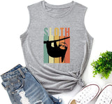 Débardeur paresseux rétro Vintage pour femmes, t-shirt graphique paresseux tendance