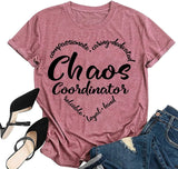 Damen Chaos Coordinator T-Shirt Lustiges Mama T-Shirt